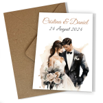 Invitatii nunta clasice - Mire si mireasa - INC-11 - imagine 4