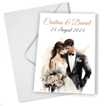 Invitatii nunta clasice - Mire si mireasa - INC-11 - imagine 5
