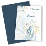 Invitatii nunta clasice - Decoratiuni florale - INC-32 - imagine 3