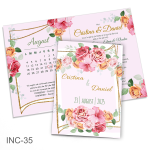 Invitatii nunta clasice - Decoratiuni florale - INC-35
