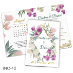 Invitatii nunta clasice - Decoratiuni florale - INC-40