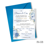 Invitatii nunta cu decoratiuni florale - IN-08 - imagine 2