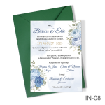 Invitatii nunta cu decoratiuni florale - IN-08 - imagine 3