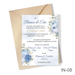 Invitatii nunta cu decoratiuni florale - IN-08 - imagine 4