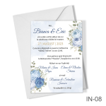 Invitatii nunta cu decoratiuni florale - IN-08 - imagine 5