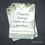 Marturii magneti personalizati nunta - MCRN-02 - imagine 3