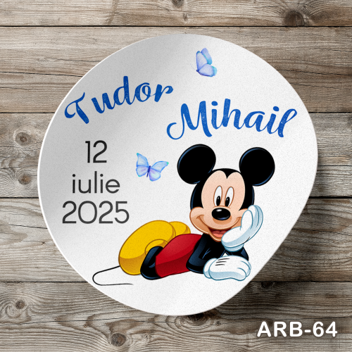 Etichete autocolante rotunde - Mickey Mouse - ARB-64