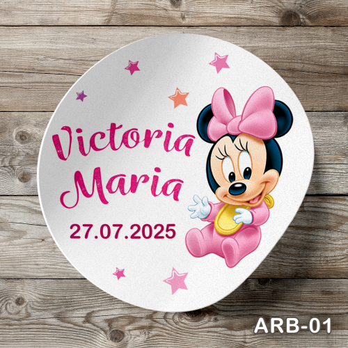 Etichete autocolante rotunde - Minnie Mouse - ARB-01