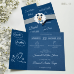 Invitatii botez elegante Mickey Mouse - IBEL-14