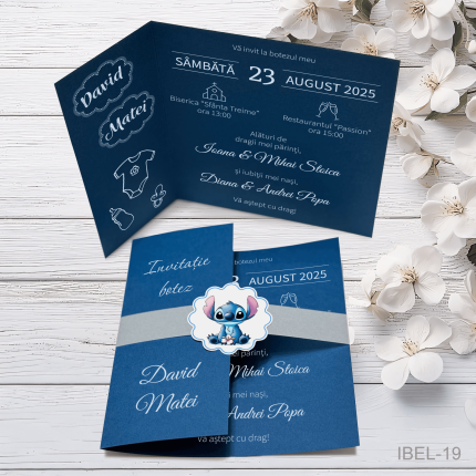 invitatii botez Stitch