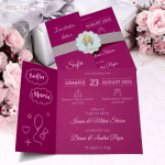 Invitatii botez elegante Ingeras - IBEL-12