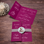 Invitatii botez elegante Ursulet - IBEL-07