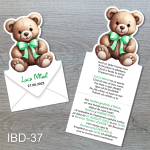 Invitatii botez Ursulet - Decupate - IBD-37