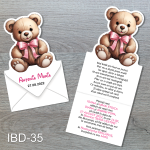 Invitatii botez Ursulet - Decupate - IBD-35