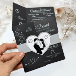 Invitatii nunta elegante - INEL-09