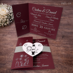 Invitatii nunta elegante - INEL-04 - imagine 2