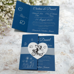 Invitatii nunta elegante - INEL-02 - imagine 4