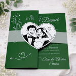 Invitatii nunta elegante - INEL-06